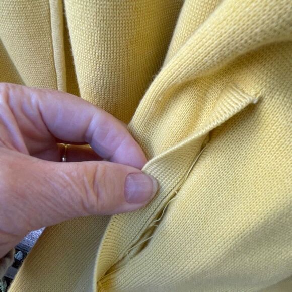 Talbots Yellow Open Front Cardigan - Picture 5 of 5